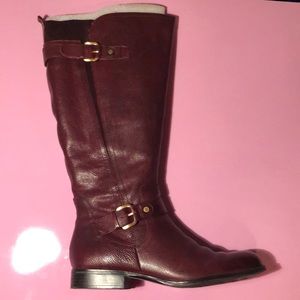 Naturalizer Wine Color Jean Wide Calf Boot